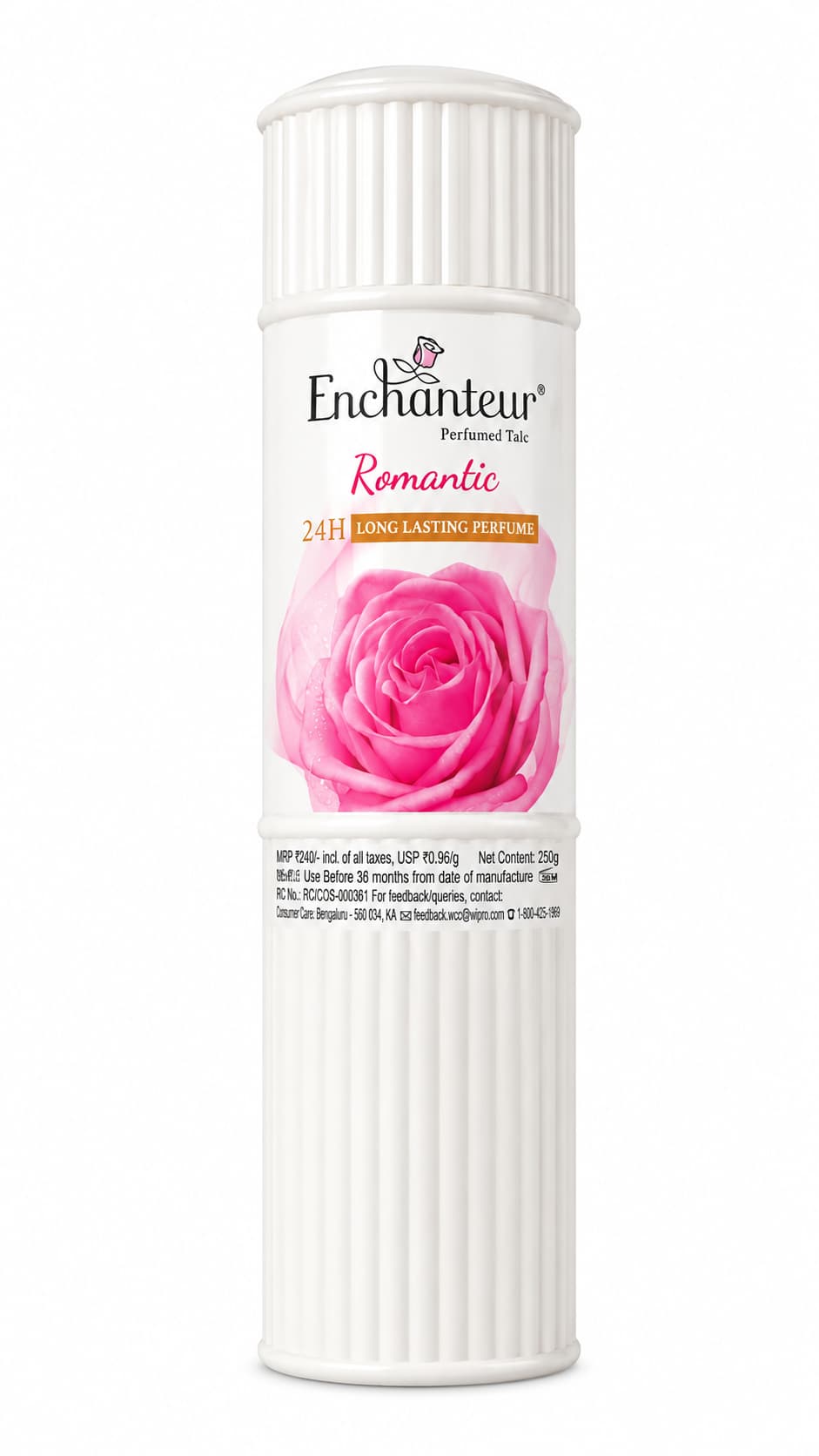 Enchanteur Romantic Perfumed Talcum Powder with Floral French Fragrance for Women